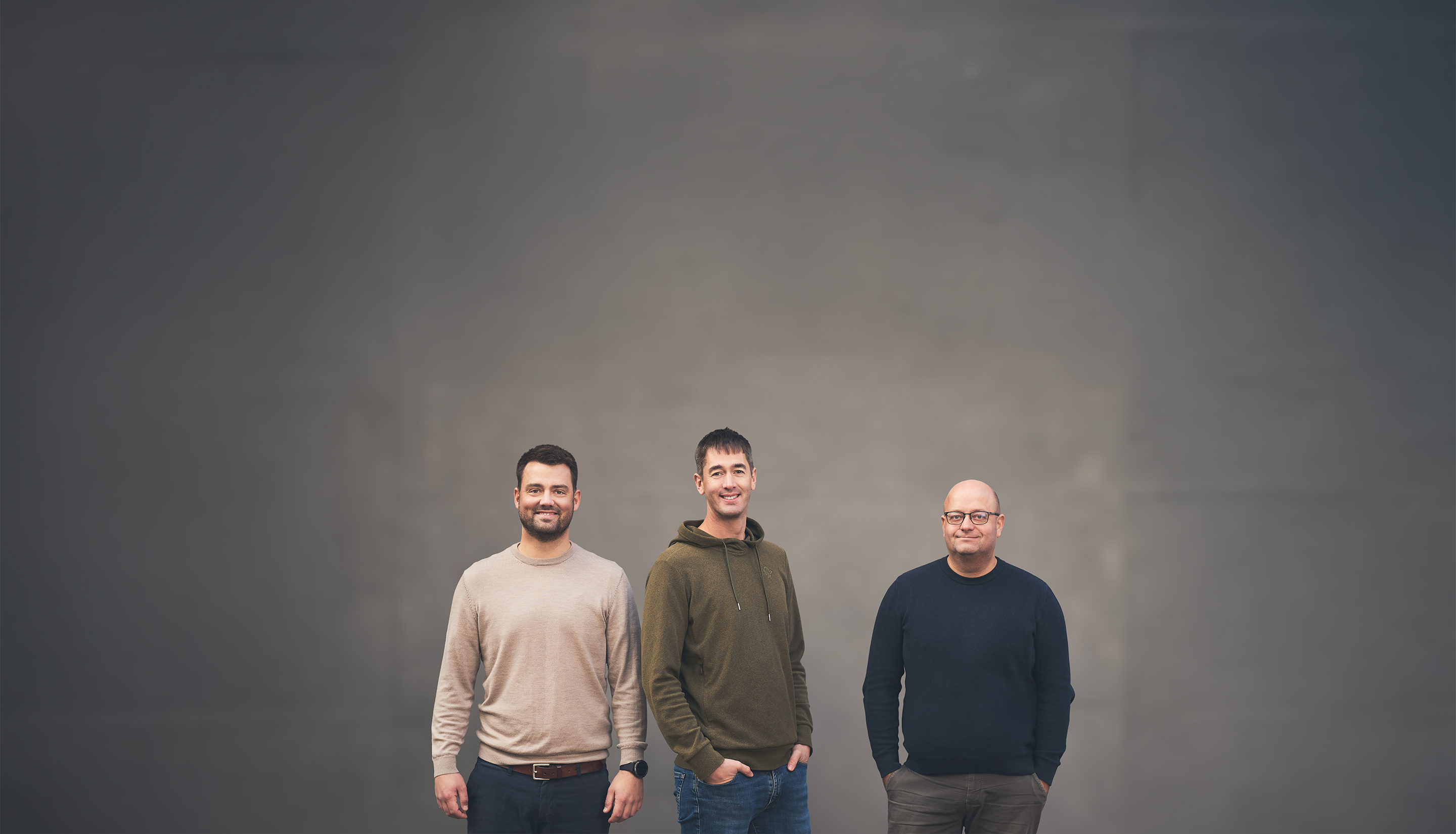 Bilde av eierne i Valis. Simen, Ole Martin og Henrik.